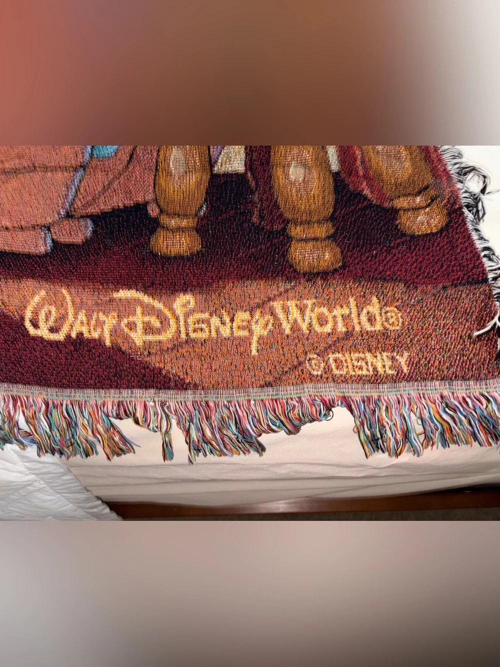 Walt Disney World Mickey & Minnie Cozy Throw Blanket